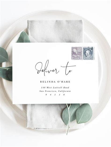 Both of examples of how to address wedding invitations. Address Envelope Template for Wedding Invitations, Guest ...