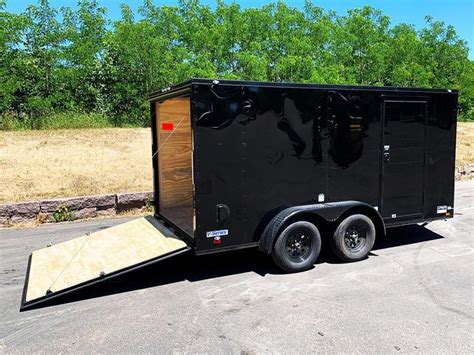 Continental Cargo 7x14 Enclosed Trailer Black Out Package 7000
