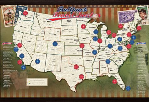 The arizona diamondbacks, chicago cubs, chicago white sox, cincinnati reds, cleveland indians, colorado rockies, kansas city royals, la angels of anaheim, los angeles dodgers. MLB Ballpark Map @ Sharper Image