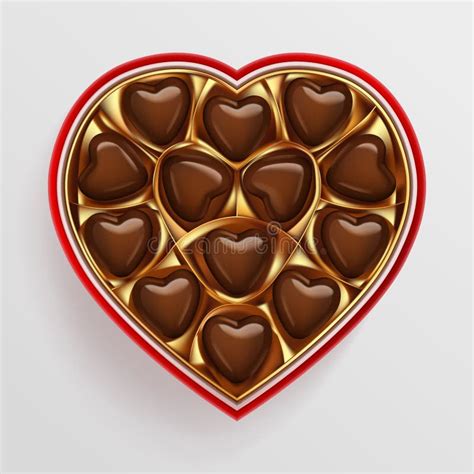 Box Chocolate Sweets Heart Shape Stock Illustrations 119 Box