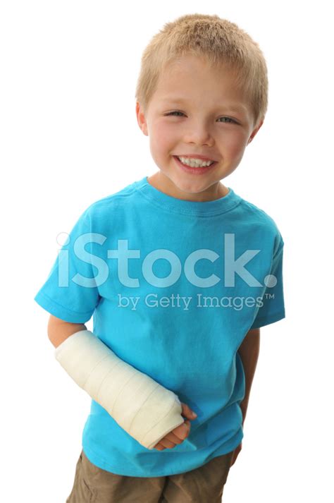 Little Boy With Broken Arm Stock Photo Royalty Free Freeimages