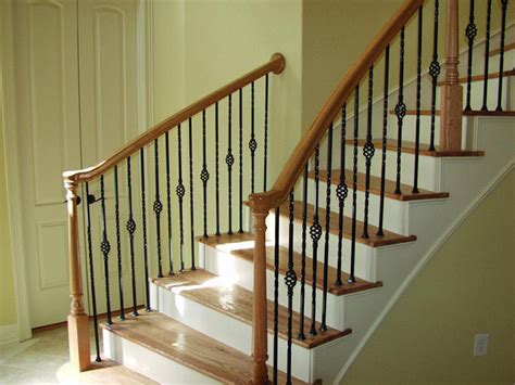 Naturally we based our plans on the space and the railing we needed. Custom Interior Wood Railings & Stairs Installation in ...
