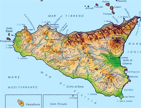 Cartina Sicilia Centrale Cartina