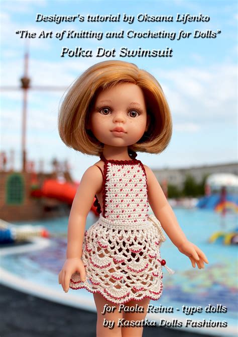 pdf doll clothes crochet pattern polka dot swimsuit for paola etsy doll clothes polka dot