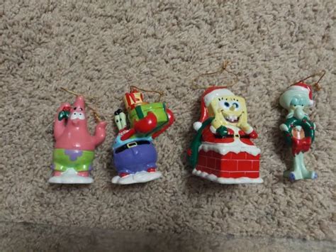 Rare Nickelodeon Spongebob Squarepants Winter Waterland Xmas Ornament