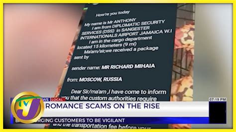 Online Romance Scams On The Rise In Jamaica Tvj News Youtube