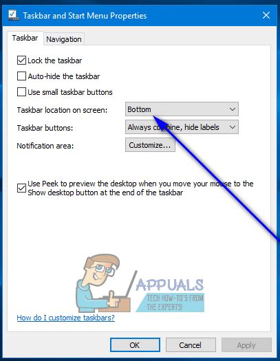How To Move The Taskbar To The Bottom Of Your Screen