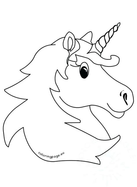 Unicorn Head Coloring Pages At GetColorings Com Free Printable
