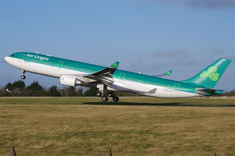 Aer Lingus Airbus A330 300 Just Before Touch Down Runway Aircraft