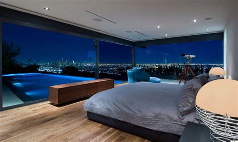 Ultimate Luxury Views From Bed In Modern La Home Romantic Bedroom