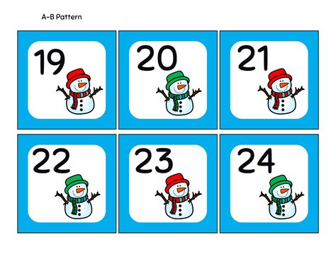 Snowman Calendar Numbers Freebie Made By Teachers