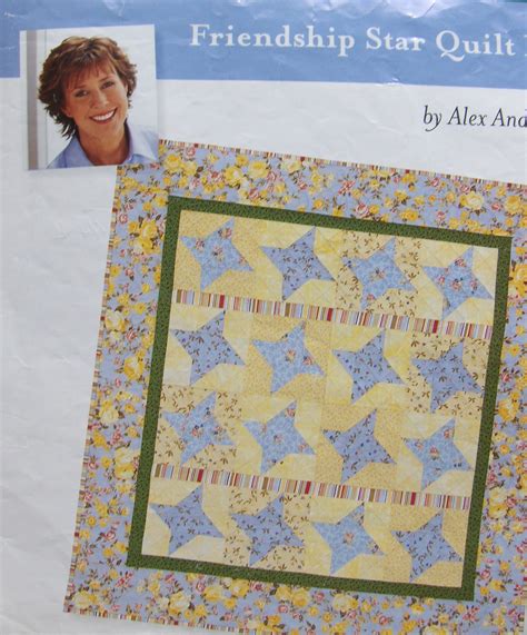 Fun Friendship Star baby quilt kit designed by Alex Anderson using 