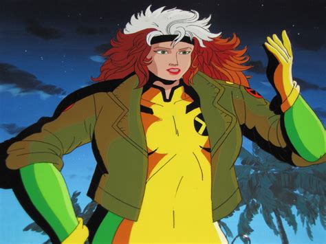 Rogue From X Men Tas In Len Mihalovichs Animation Cels Comic Art