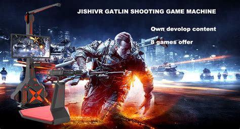 9d Vr Gatling Shooting Game Machine 360 Degree Virtual Reality Gun Simulator With Htc Vive