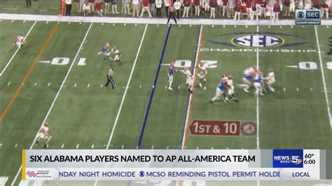 Six Alabama Players Named To Ap All American Team Youtube