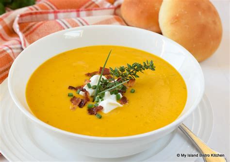 Cream Of Carrot Soup My Island Bistro Kitchen