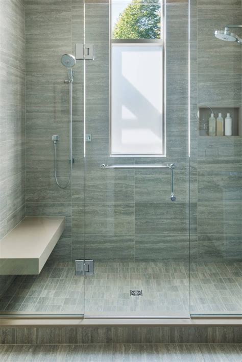 Awesome Walk In Shower Ideas With Bench Tiles