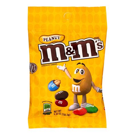 Mandms Peanut Chocolate Candy 53 Oz