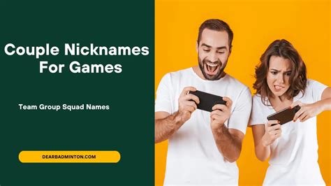 Couple Nicknames For Games Cool Paired Matching