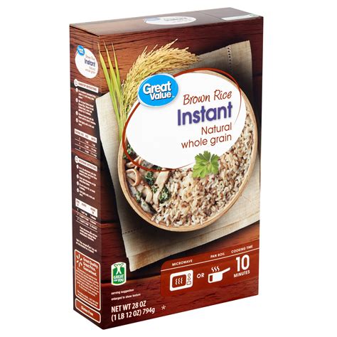 Minute Instant Whole Grain Brown Rice 28 Oz Box Rice Poin