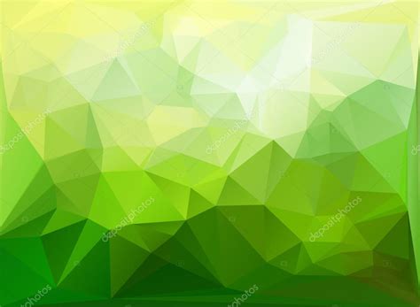 Green White Polygonal Mosaic Background Vector Illustration Creative