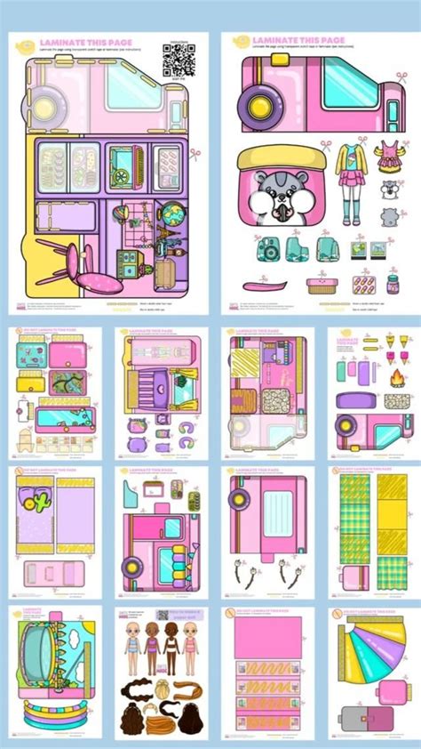 Printable Paper Dollhouse And Paper Dolls Busy Book Etsy Artofit