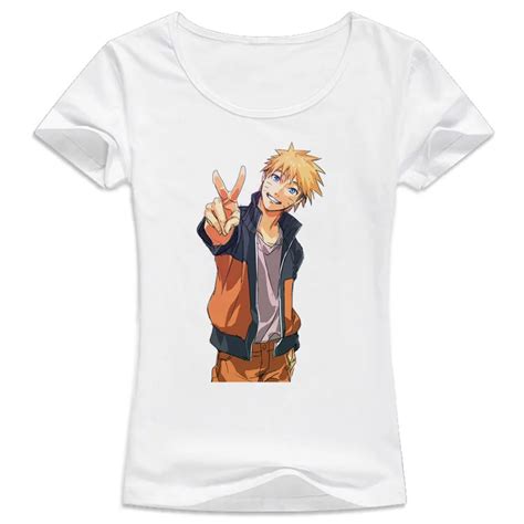 Camisa Naruto Cute T Shirt Women Comfortable O Neck Girl T Shirt Female