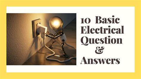 Basic Electrical Quiz Questions And Answers Youtube