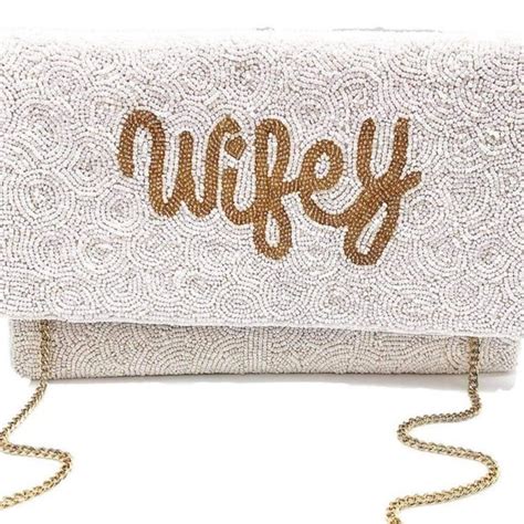 Wifey Purse Bride Clutch Purse For Wedding Bridal Clutch Etsy