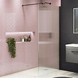 極簡銀色無框鋼化玻璃屏風一字型浴屏浴室化妝室淋浴房隔斷定製