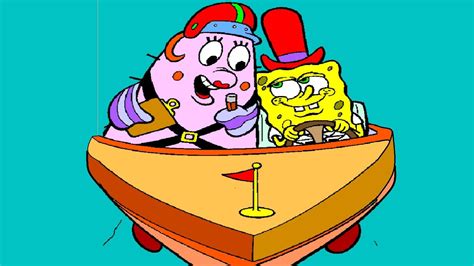 Spongebob Driving A Car Coloring Page Youtube
