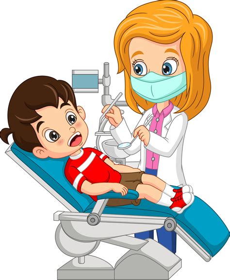dentist cartoon vector art icons and graphics for free download