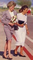 april 24, 87 spain tour~~Duchess of Wellington with Princess Diana ...