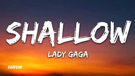 Lady Gaga And Bradley Cooper Shallow Lyrics Youtube