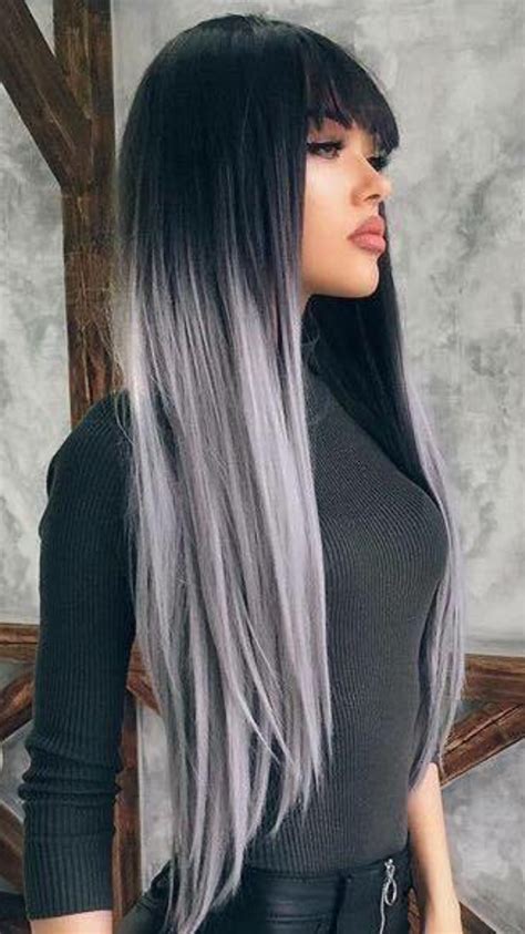 Maybe you would like to learn more about one of these? Ombre grey silver | Hajfesték, Balayage, Frizurák