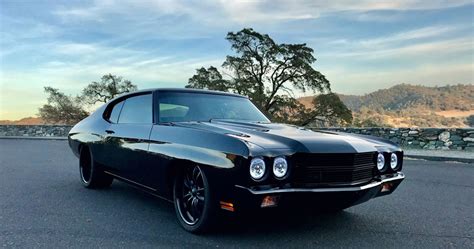 Blacked Out 1970 Chevy Chevelle Ss Big Block Up For Auction