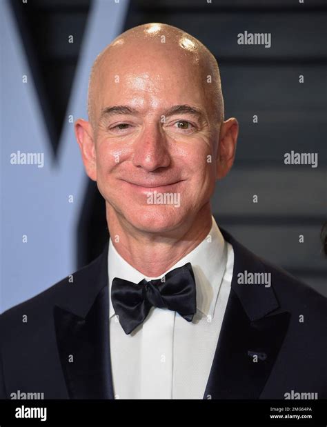 Amazon Ceo Jeff Bezos Arrives At The Vanity Fair Oscar Party On Sunday