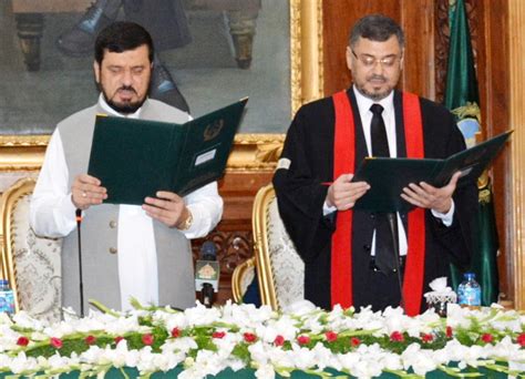 Justice Ibrahim Takes Oath As Acting Phc Cj The Frontier Post