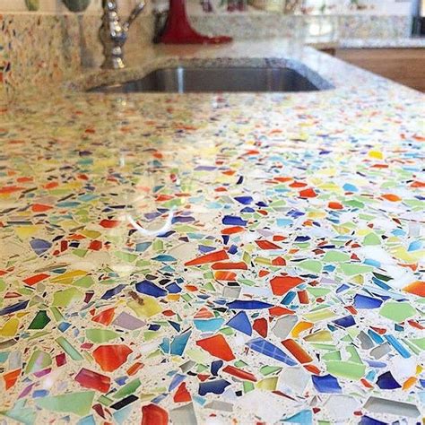 Vetrazzo Millefiori Glass Countertops Recycled Glass Countertops Recycled Glass