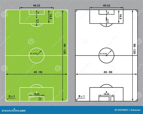 Football Field Diagram With Measurements