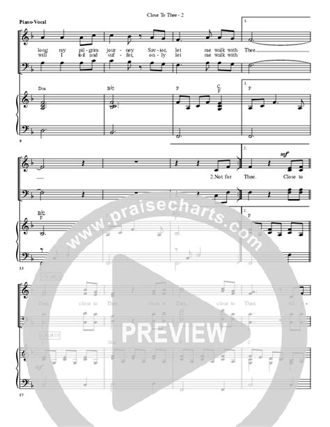 Close To Thee Sheet Music PDF G Worship PraiseCharts