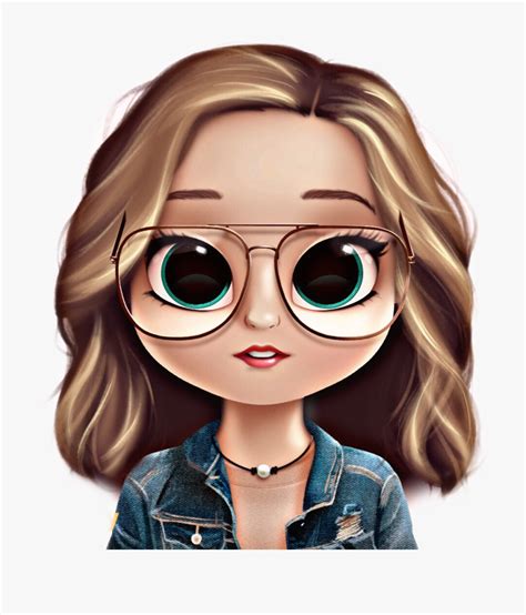 Girl With Glasses Cartoon