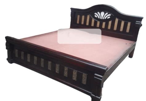 Modern Brown Teak Wood Double Bed Without Storage At Rs 12000 In Hyderabad