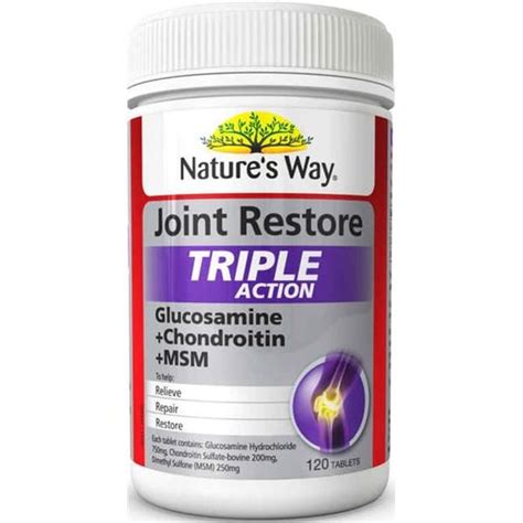 Jual Natures Way Joint Restore Triple Action 120 Kp Glucosamine