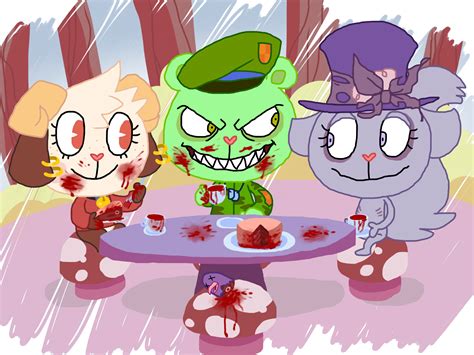 Happy Tree Friends Blood Party At By Tigermcflurry On Deviantart