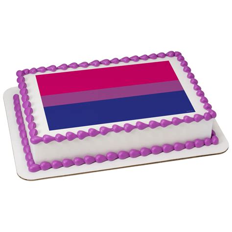 order bisexual pride flag edible image® by photocake® cake from crest foods 4004 2200 w 15th