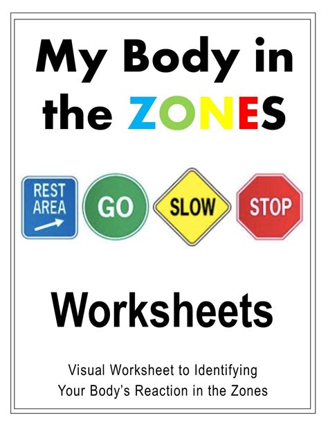 How to make zones of regulation strategies dice. Zones Of Regulation Worksheet My Body In the Zones ...