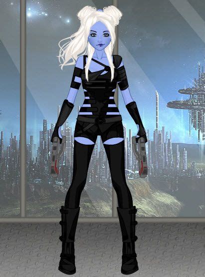 Blue Alien Girl White Hair Rinmaru Alien Girl Wonder Woman Sci Fi