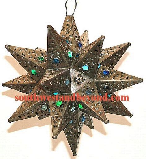 These mexican star light fixtures are. Mexican Tin Hanging Stars Rustic Star Light Fixture