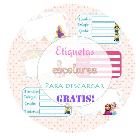 5 Modelos De Etiquetas Escolares Personalizadas Para Imprimir Gratis Images